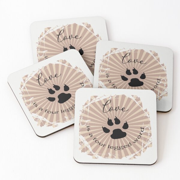 Item preview, Love is a Four Legged Word designed and sold by DogLifeCo.