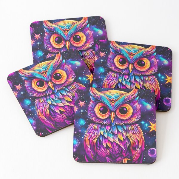 Item preview, Cosmic Owl in Vibrant Color designed and sold by WitchyWare.