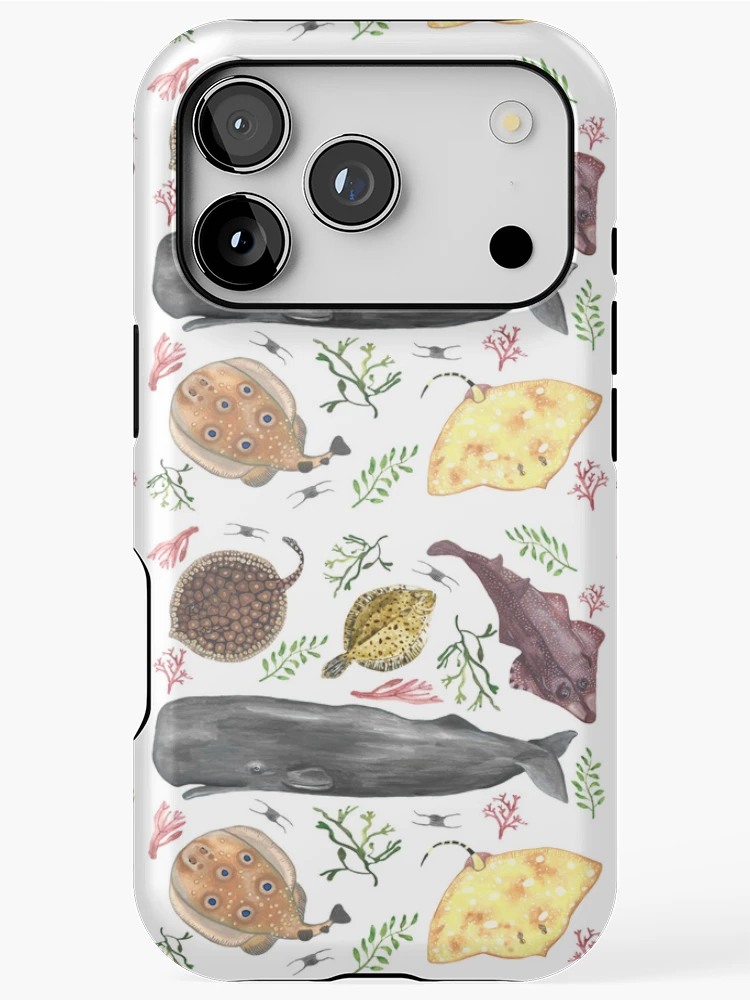 Thumbnail 1 of 4, iPhone Case, Ocean Creatures Pattern designed and sold by RaggedyMoth.