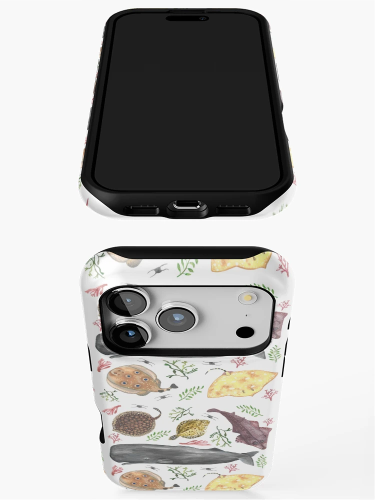 Thumbnail 3 of 4, iPhone Case, Ocean Creatures Pattern designed and sold by RaggedyMoth.