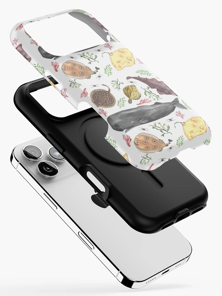Thumbnail 2 of 4, iPhone Case, Ocean Creatures Pattern designed and sold by RaggedyMoth.