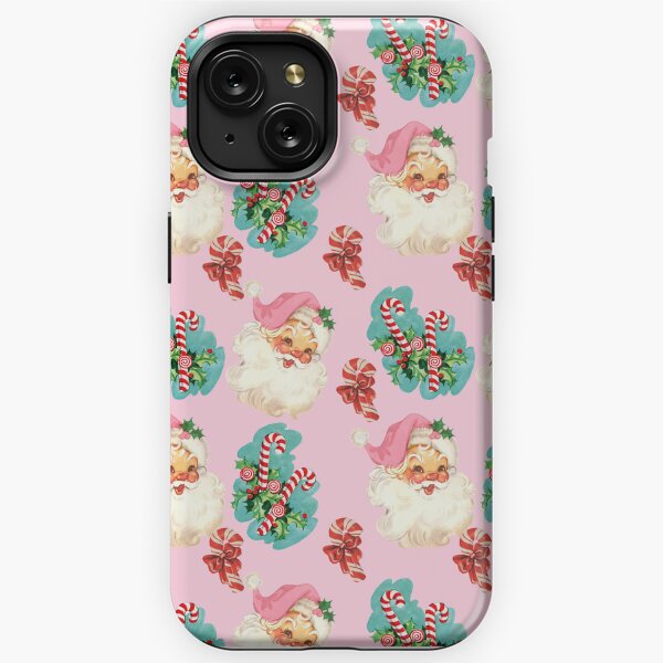 Pattern of Christmas Ornaments on Evergreen Branches iPhone 8 Case