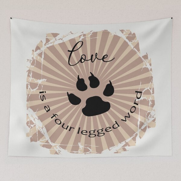 Item preview, Love is a Four Legged Word designed and sold by DogLifeCo.