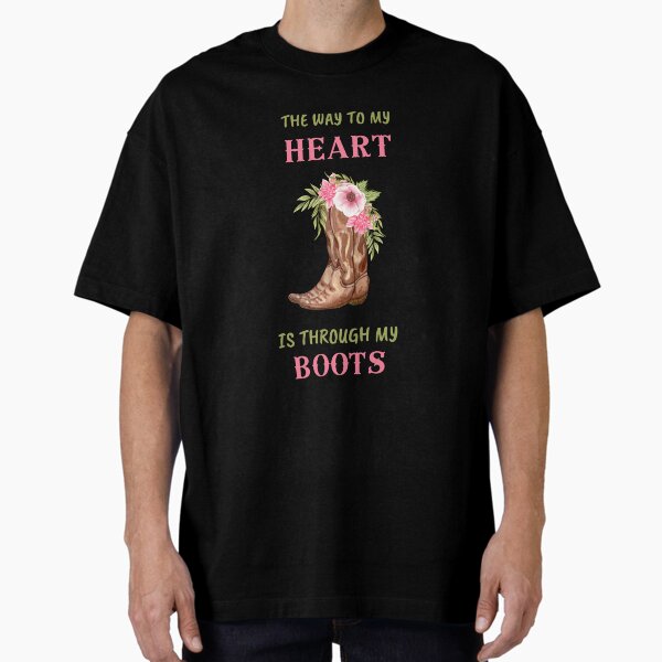Item preview, The Way to My Heart is Through My Boots designed and sold by ProsperingNomad.
