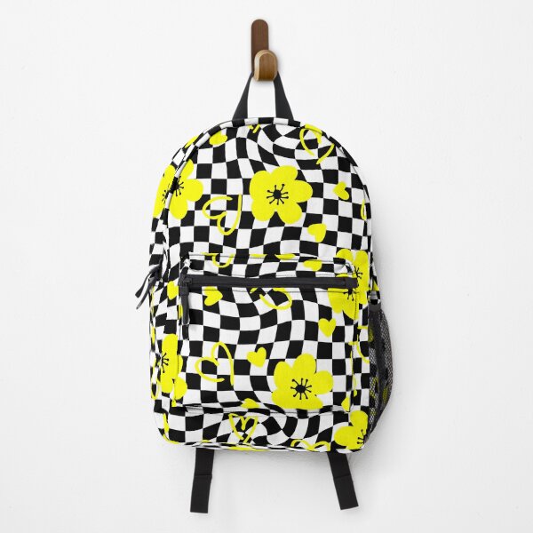 Item preview, 1960s vintage check floral yellow designed and sold by Gossip Rag.
