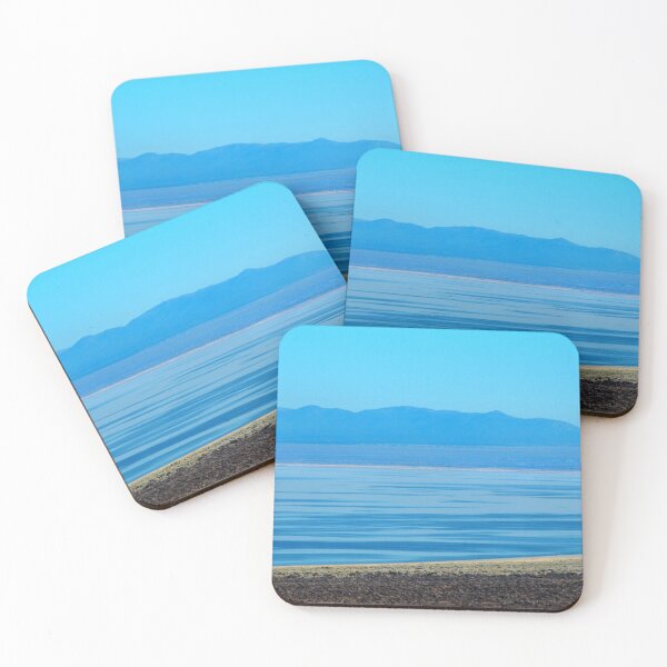 Item preview, Mountain lake blue abstraction designed and sold by micah kaplan.