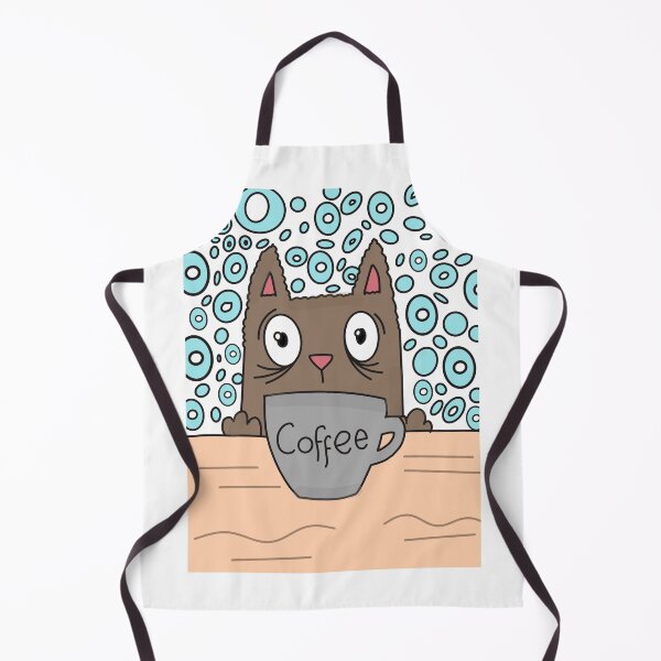 Item preview, cat with coffee designed and sold by Sharonmtm.