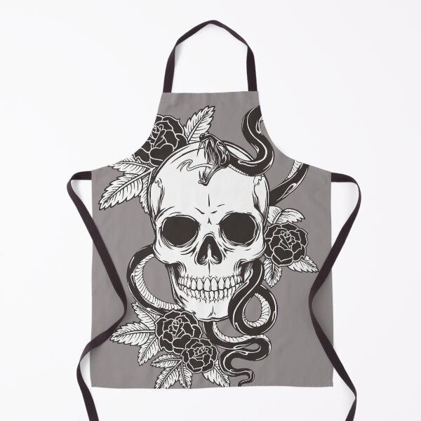 Item preview, skull with a snake designed and sold by SztylishDesigns.