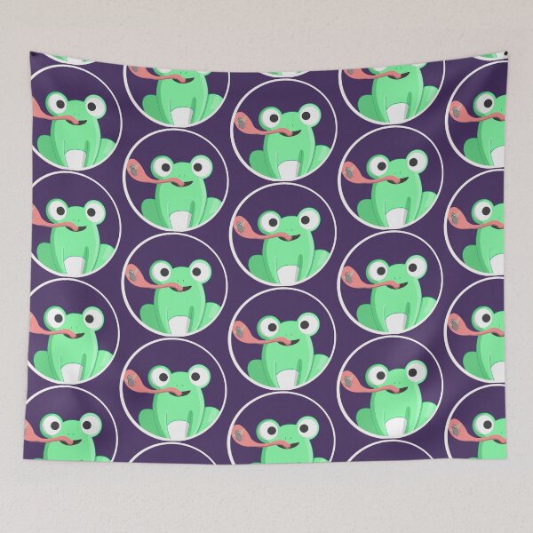 Item preview, Frog Catching Fly sticker designed and sold by AAIstickers.