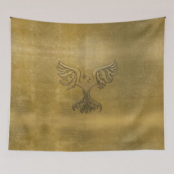 Item preview, Phoenix Bird Gold Embossed designed and sold by k9printart.