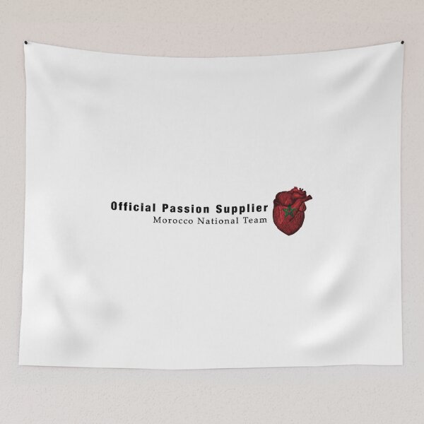Item preview, Morocco fan shirt "Passion & Heart" designed and sold by Endorfin Garment.