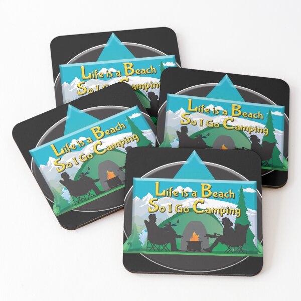Item preview, Life is a Beach So I Go Camping designed and sold by Karen Wood.