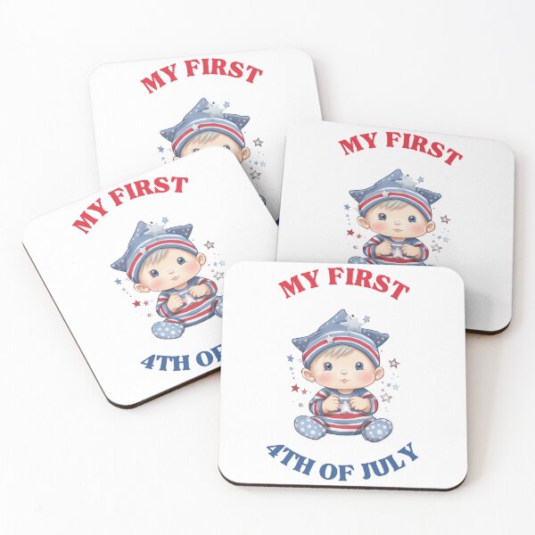 Item preview, My First 4th of July Baby Boy Sticker designed and sold by LizzyGraphics.
