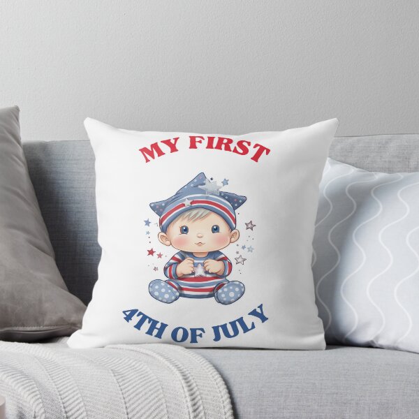 Item preview, My First 4th of July Baby Boy Sticker designed and sold by LizzyGraphics.