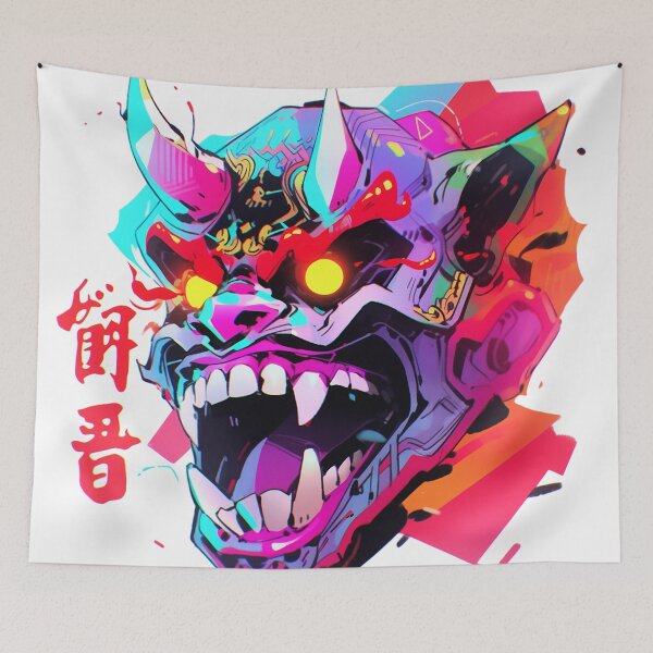 Item preview, Oni's Fury-Japanese Demon designed and sold by AnimeClothingIT.