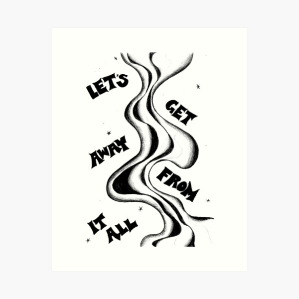 Item preview, GET AWAY B&W designed and sold by punkiish.