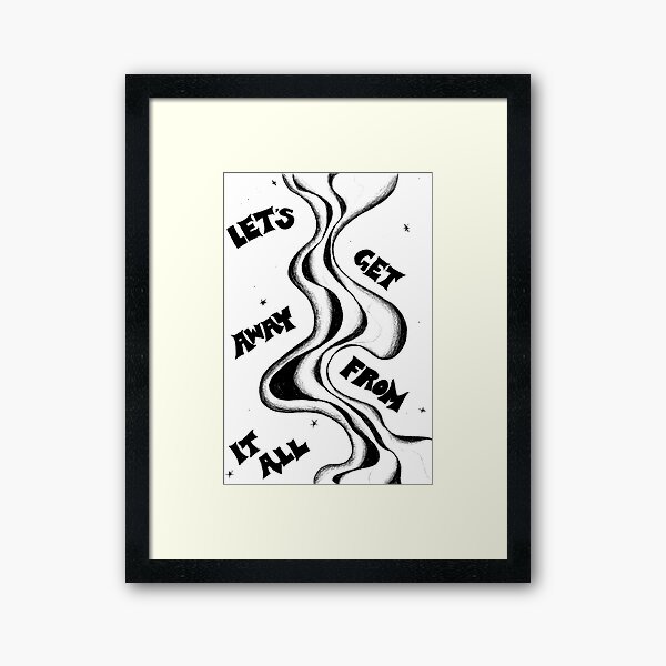 Item preview, GET AWAY B&W designed and sold by punkiish.