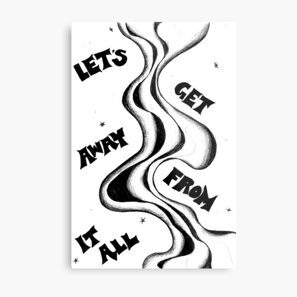 Item preview, GET AWAY B&W designed and sold by punkiish.
