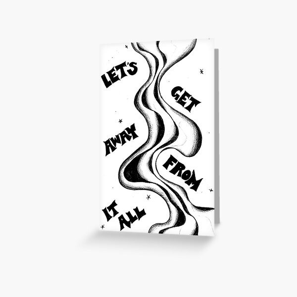 Item preview, GET AWAY B&W designed and sold by punkiish.