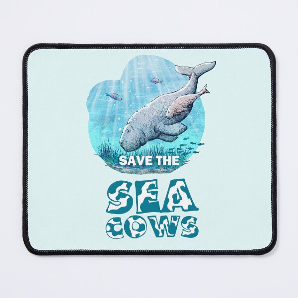Item preview, Cute family of dugongs - Save the Sea Cows! designed and sold by Frank J. Art.