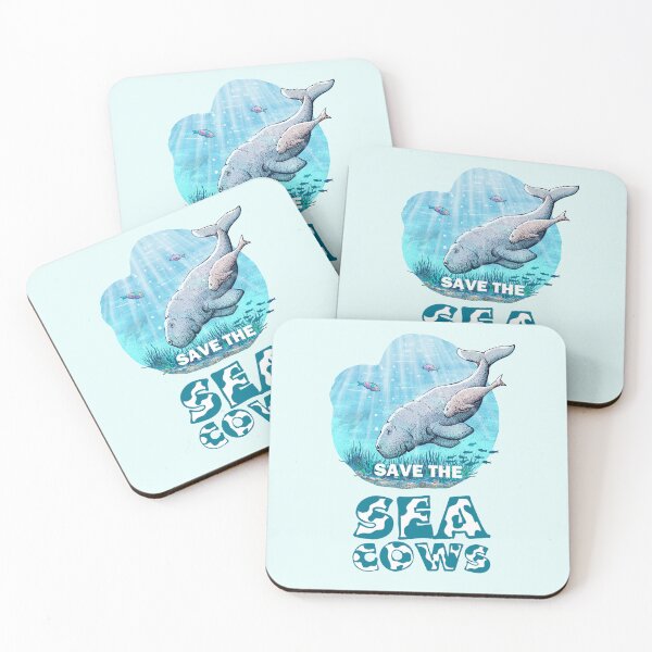 Item preview, Cute family of dugongs - Save the Sea Cows! designed and sold by Frank J. Art.