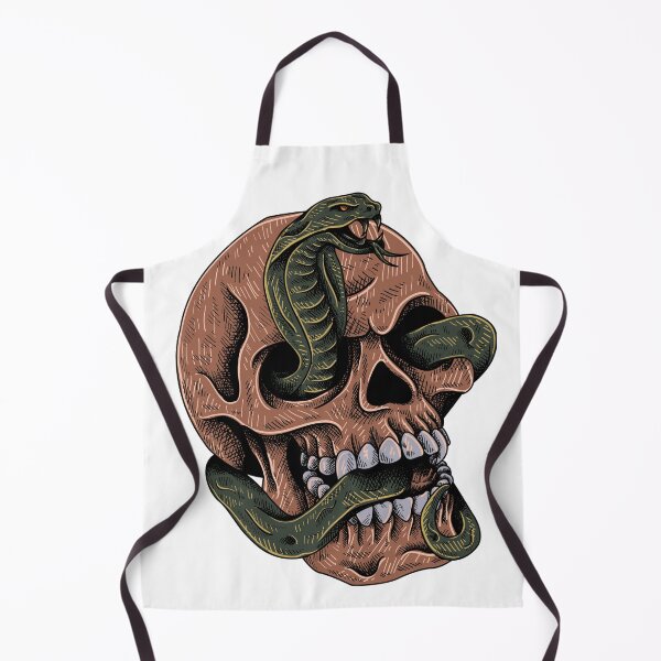 Item preview, skull with a snake - Skull designed and sold by SztylishDesigns.
