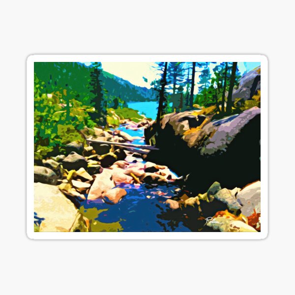 Item preview, STREAM INTO PINECREST LAKE  designed and sold by ArtbyRolleen.