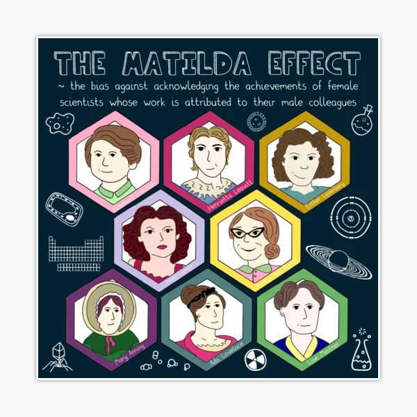 The Matilda Effect Sticker for Sale by Lau Edwards