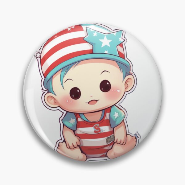 Item preview, Independence Day Baby Boy Sticker designed and sold by LizzyGraphics.