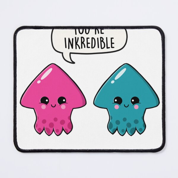 Item preview, You're Inkredible - Cute Squid Couple Pun designed and sold by GraceHaleni.