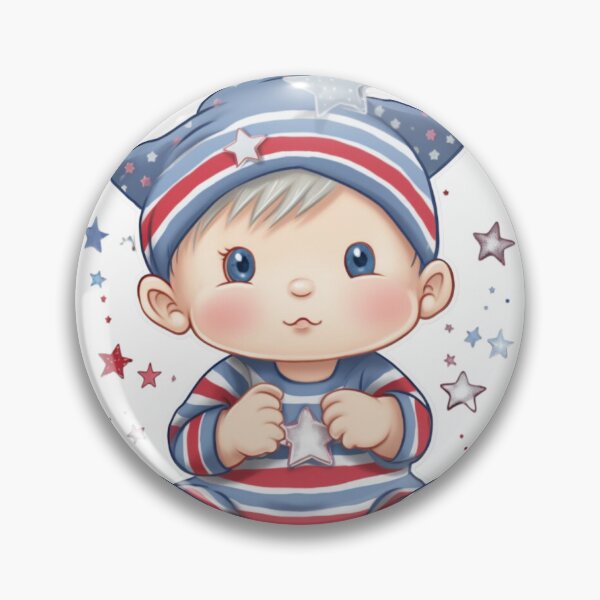Item preview, Independence Day Baby Boy Sticker designed and sold by LizzyGraphics.