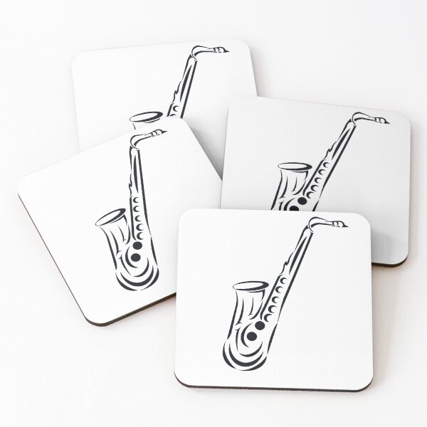 Item preview, saxophone tribal designed and sold by Mark-V-Art.