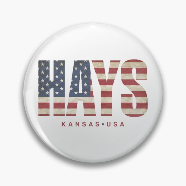 Item preview, Hays Kansas Vintage American Flag Design designed and sold by Futurebeachbum.