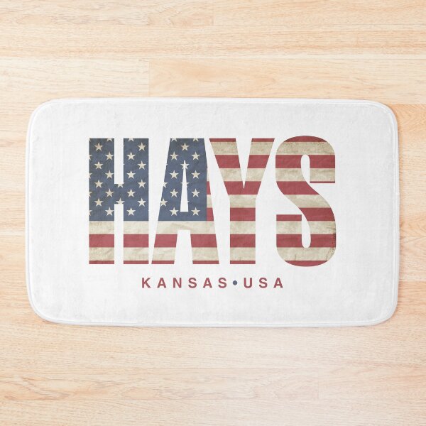 Item preview, Hays Kansas Vintage American Flag Design designed and sold by Futurebeachbum.