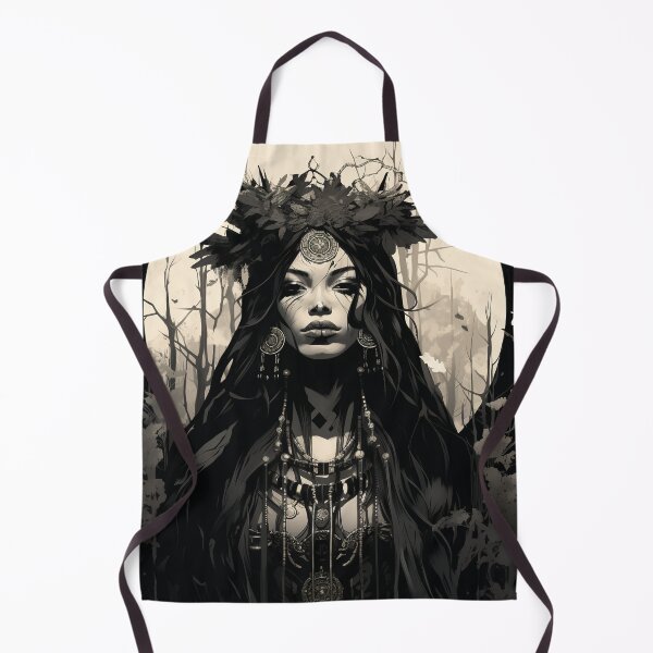 Item preview, Ukiyo-e Fairy Tale Female Empowerment Black and White Female Portrait designed and sold by BrandonArtWorld.