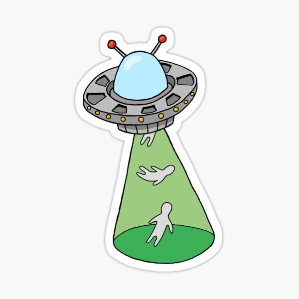 Item preview, UFO Alien Abduction Illustration designed and sold by sophiesophs.