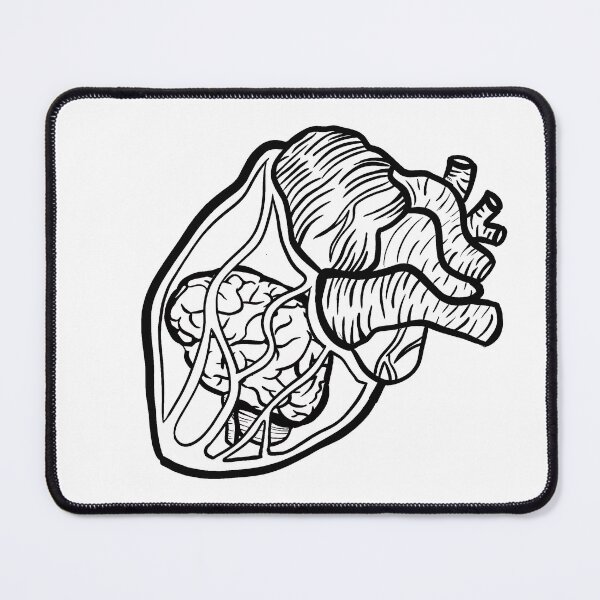 Item preview, Logic and Emotion (heart and brain) designed and sold by tartsumi-store.