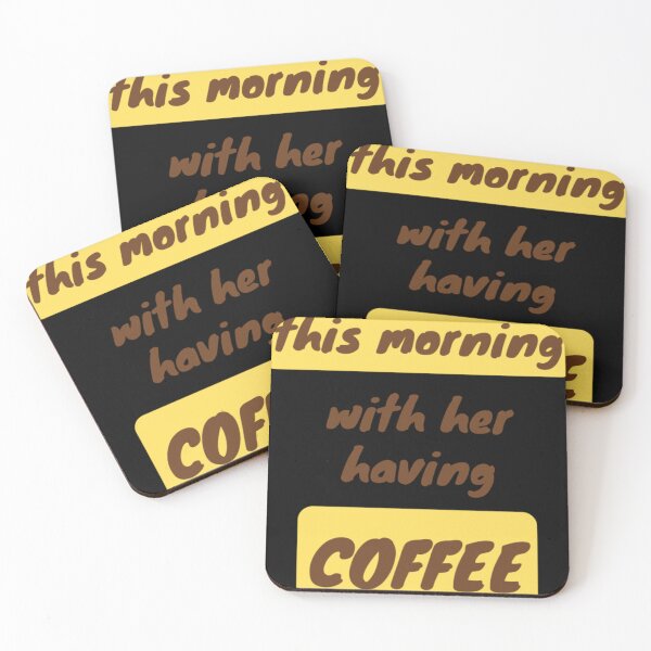 Item preview, This morning with her having coffee designed and sold by GraceHaleni.