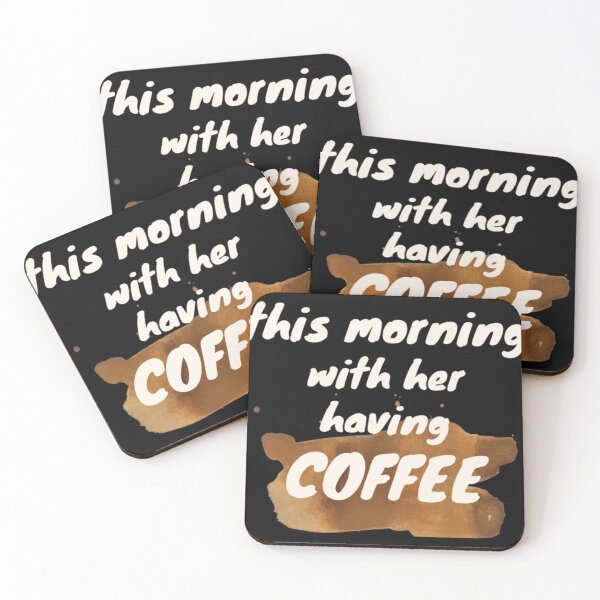 Item preview, This morning with her having coffee designed and sold by GraceHaleni.