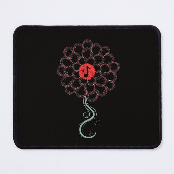 Item preview, red musical flower designed and sold by misslizzyspin.
