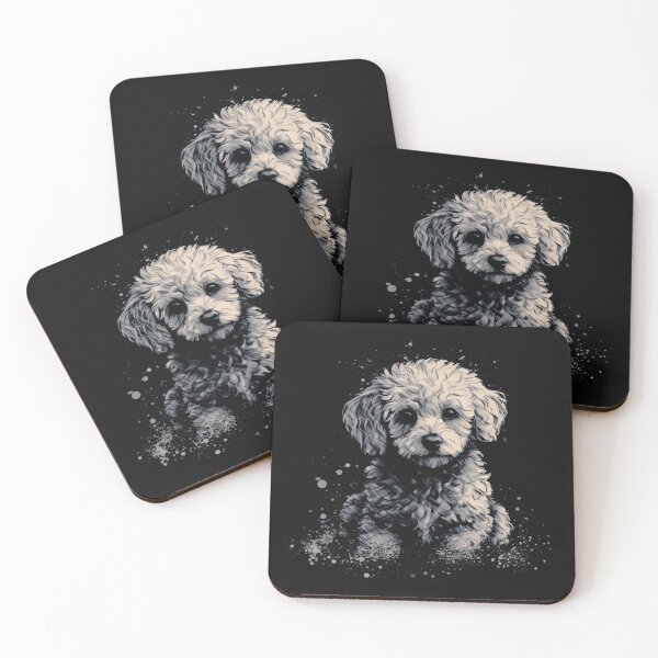 Item preview, A Cavapoo Puppy In Rugged Distressed Style For Dark T-shirts designed and sold by GVRDesign.