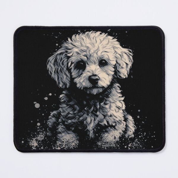 Artikelvorschau, Ein Cavapoo-Welpe im robusten Distressed-Stil für dunkle T-Shirts entworfen und verkauft von GVRDesign.