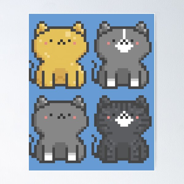 Item preview, Pixel Quiet Cat Quater 006 designed and sold by sosorimaru.