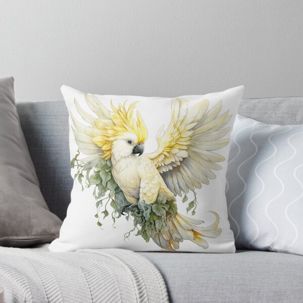 Item preview, Sulphur Crested Cockatoo Watercolour designed and sold by Adriano Carrideo.