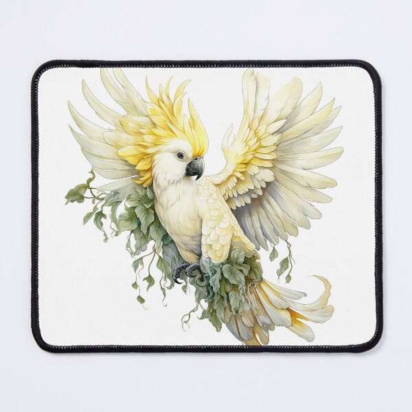 Item preview, Sulphur Crested Cockatoo Watercolour designed and sold by Adriano Carrideo.