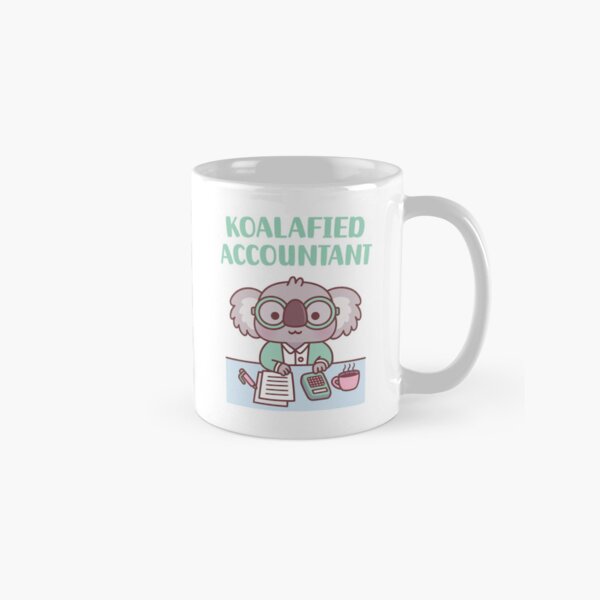 Vista previa del artículo con la obra «Cute Koala Koalafied Contador Juego de palabras», diseñado y vendido por rustydoodle.