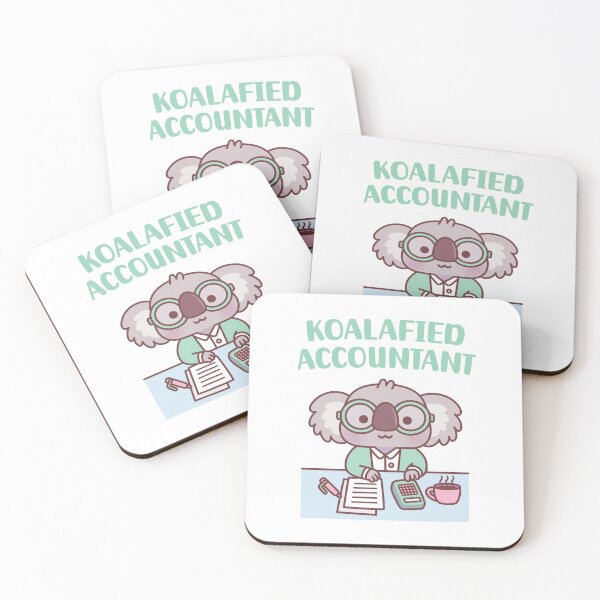 Item preview, Cute Koala Koalafied Accountant Pun designed and sold by rustydoodle.