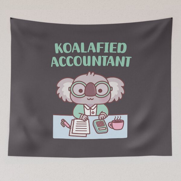 Item preview, Cute Koala Koalafied Accountant Pun designed and sold by rustydoodle.