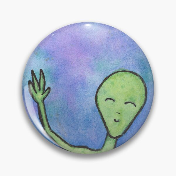 Artikelvorschau, Fröhlicher Aquarell-Alien entworfen und verkauft von Delleni.