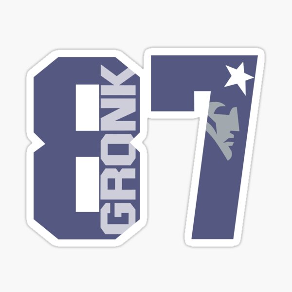 Rob Gronkowski Jersey Sticker for Sale by Tate Breeland